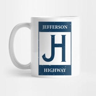 Historic Jefferson Highway Sign Mug